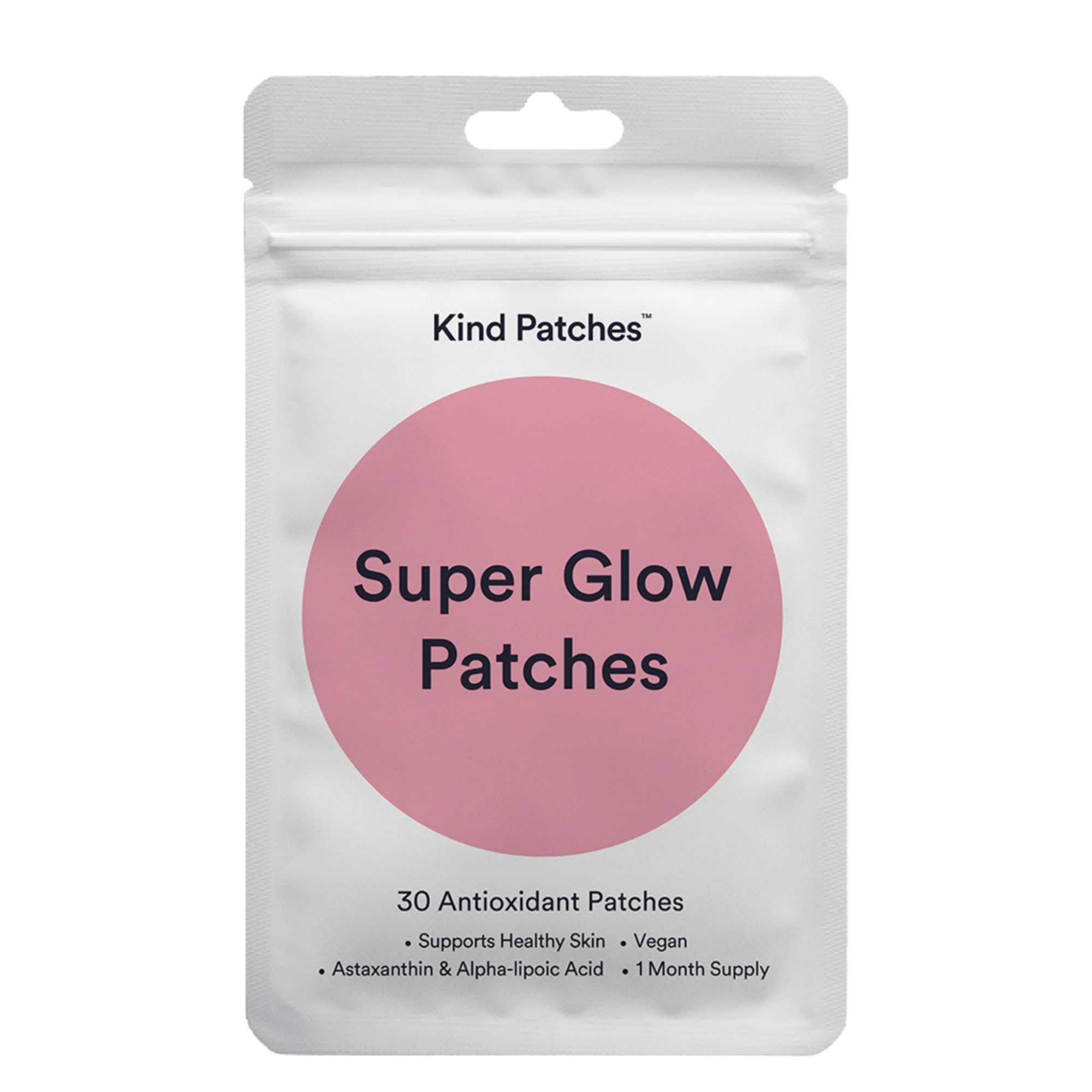 Kind Patches empaque frontal mostrando 30 parches y conveniencia