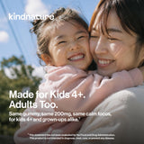 kindnature etiqueta con información nutricional que muestra pureza y pruebas de terceros