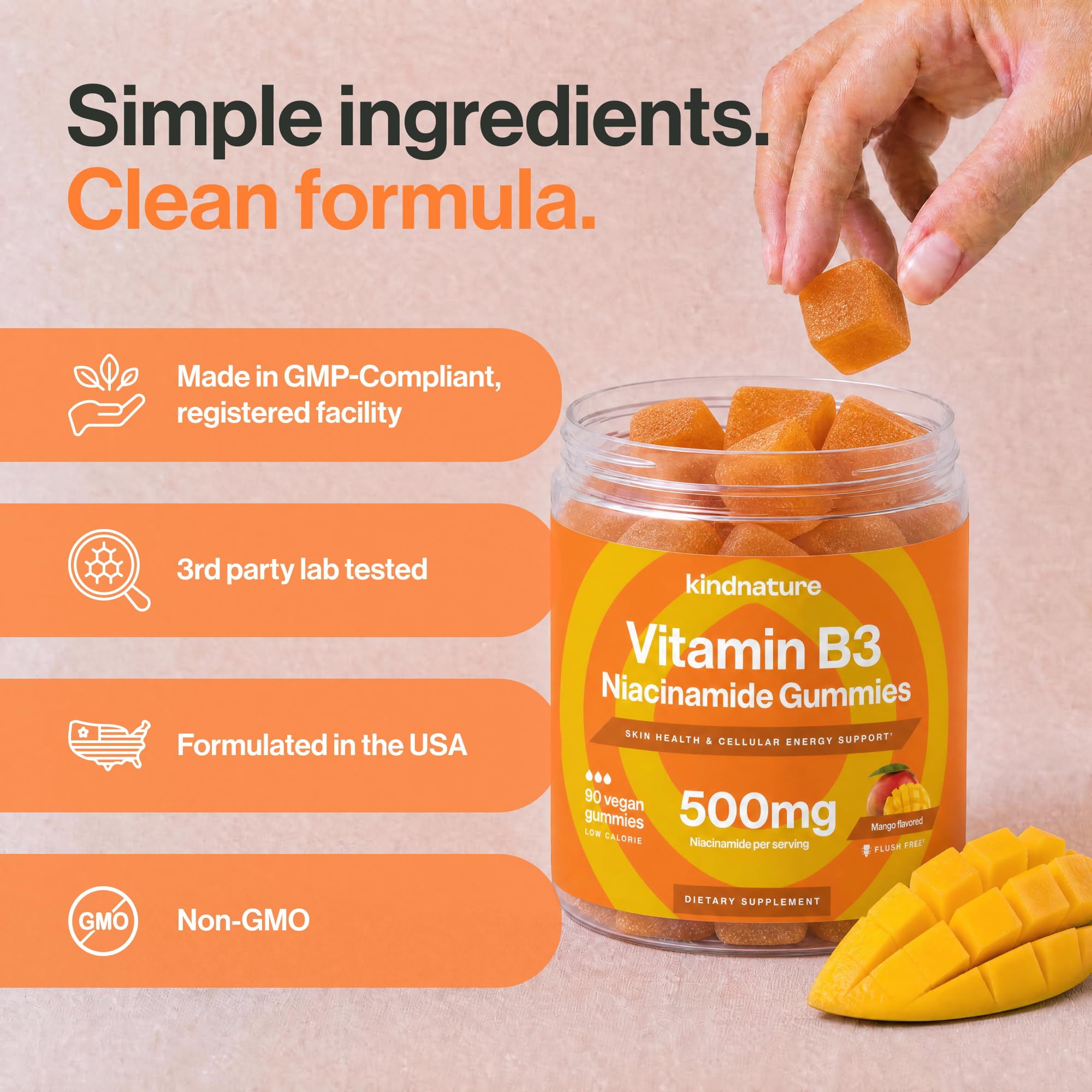 kindnature frasco abierto con gominolas listo para consumo
