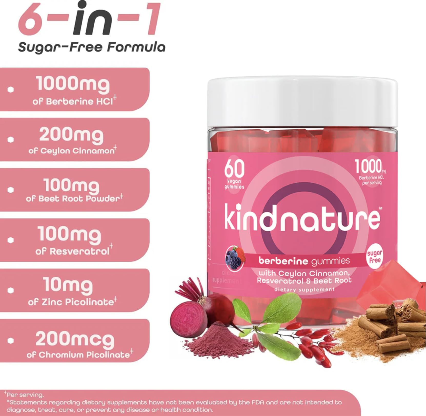 kindnature gominola sostenida en mano para mostrar tamaño y conveniencia