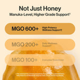 kindnature miel de Manuka junto a gomitas destacando origen natural