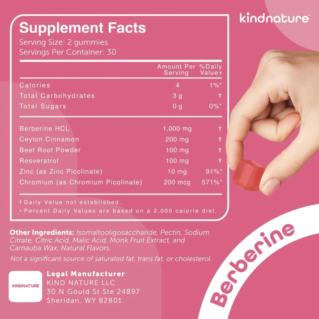 kindnature etiqueta que muestra fabricación en USA y pruebas de calidad