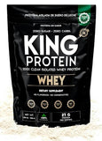 KING Protein envase frontal mostrando diseño y cantidad, ideal para claridad visual