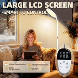 KingSom mando con pantalla LCD mostrando cambios de brillo y temporizador