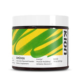 Kion envase frontal Cool Lime mostrando el diseño y porciones