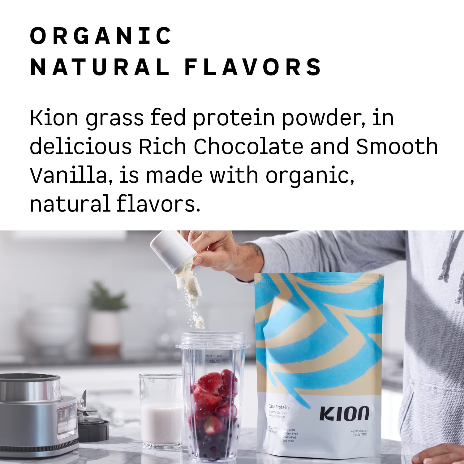 Kion etiqueta nutricional en detalle, transparencia sobre ingredientes y macros