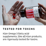 Kion etiqueta con información de EPA y DHA, transparencia y potencia clara