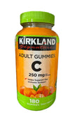KIRKLAND frasco frontal mostrando 180 gomitas y etiqueta clara