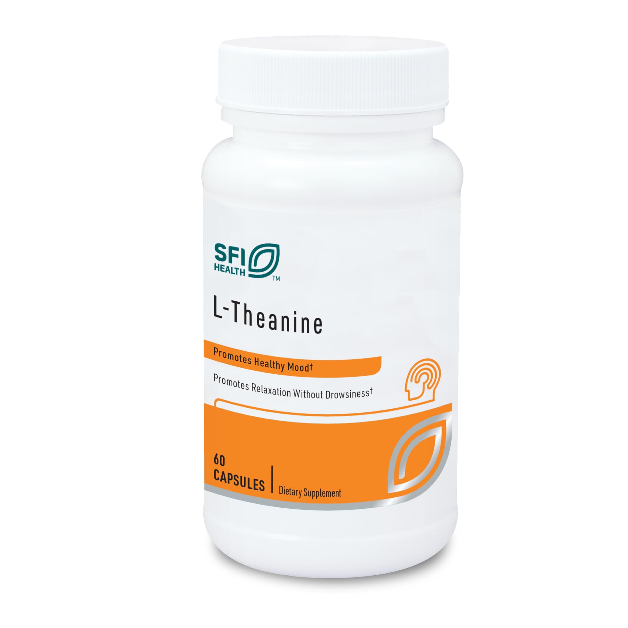 SFI Health Klaire Labs frente del envase mostrando 60 cápsulas y beneficio de calma