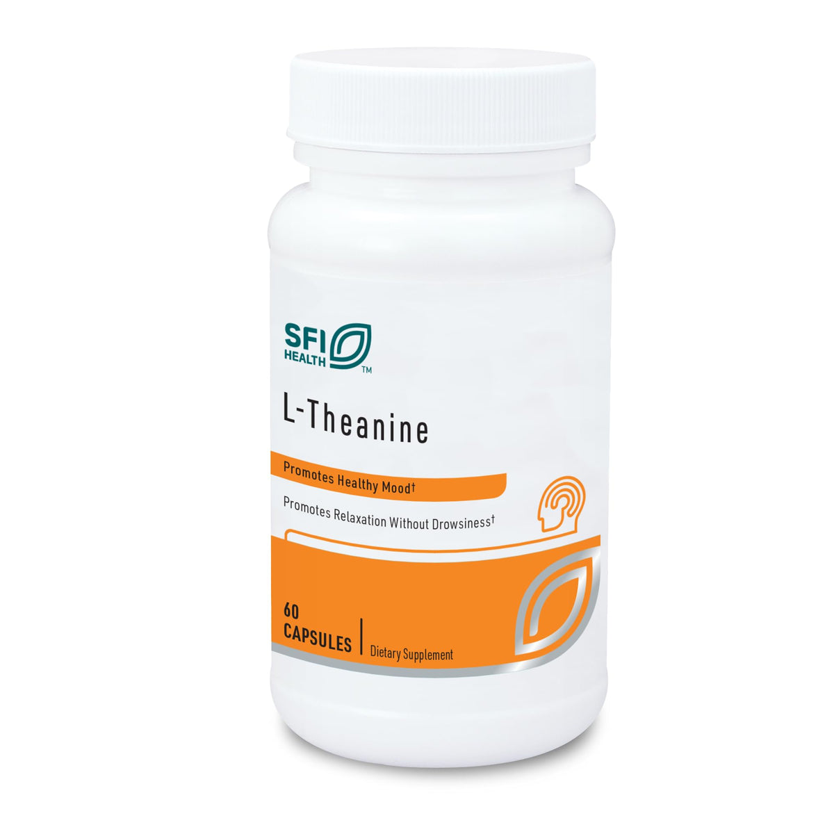 SFI Health Klaire Labs frente del envase mostrando 60 cápsulas y beneficio de calma