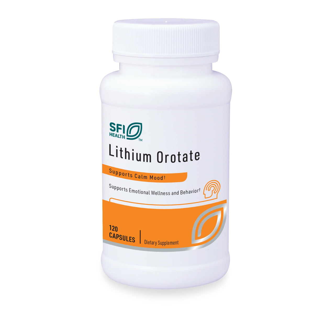 Klaire Labs SFI Health vista frontal del envase mostrando la marca y beneficio