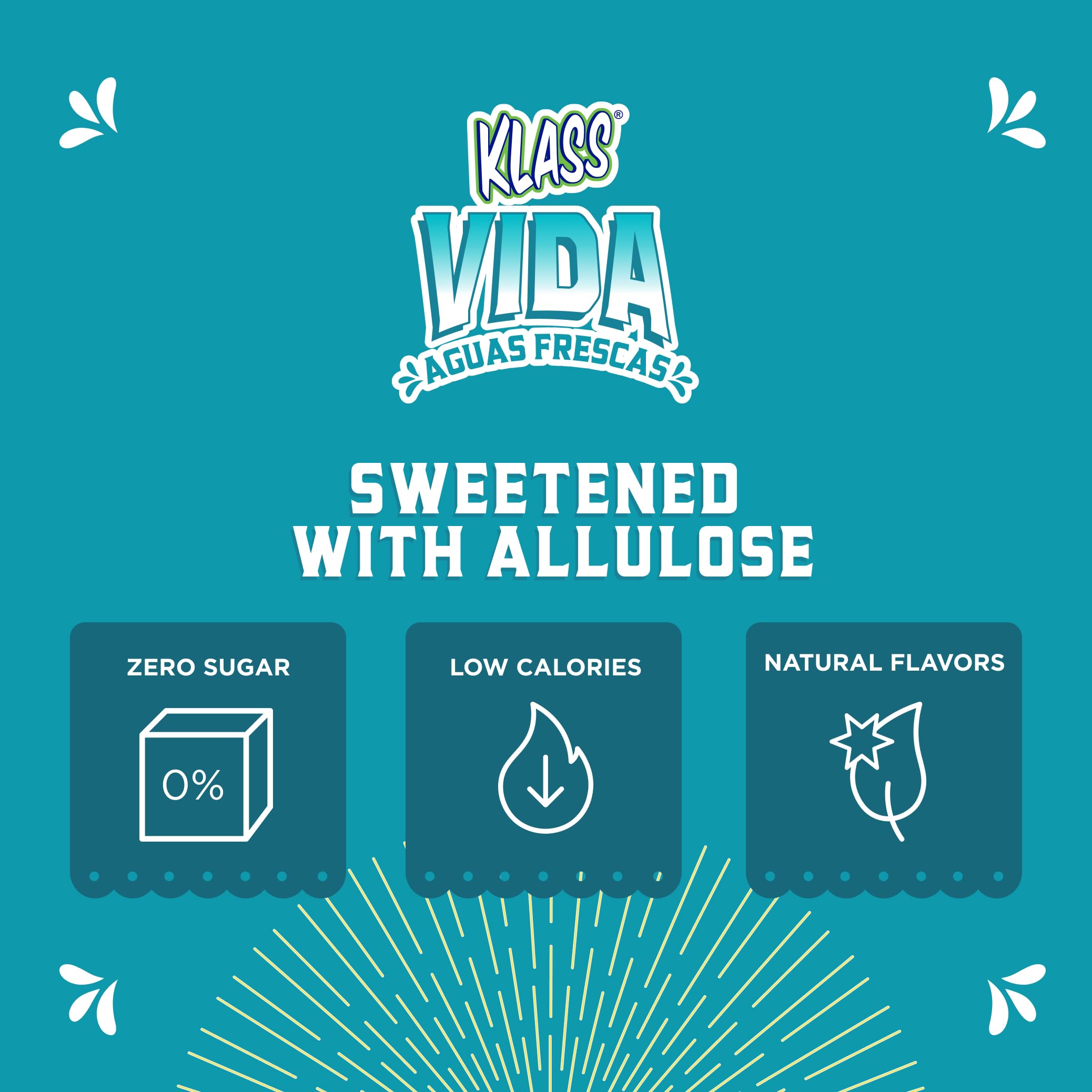 KLASS VIDA vaso con bebida horchata preparada refrescante y baja en calorías