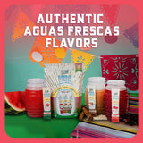 KLASS VIDA tres sobres alineados mostrando los sabores de aguas frescas