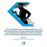 Klean Athlete sello NSF Certified for Sport visible en la etiqueta