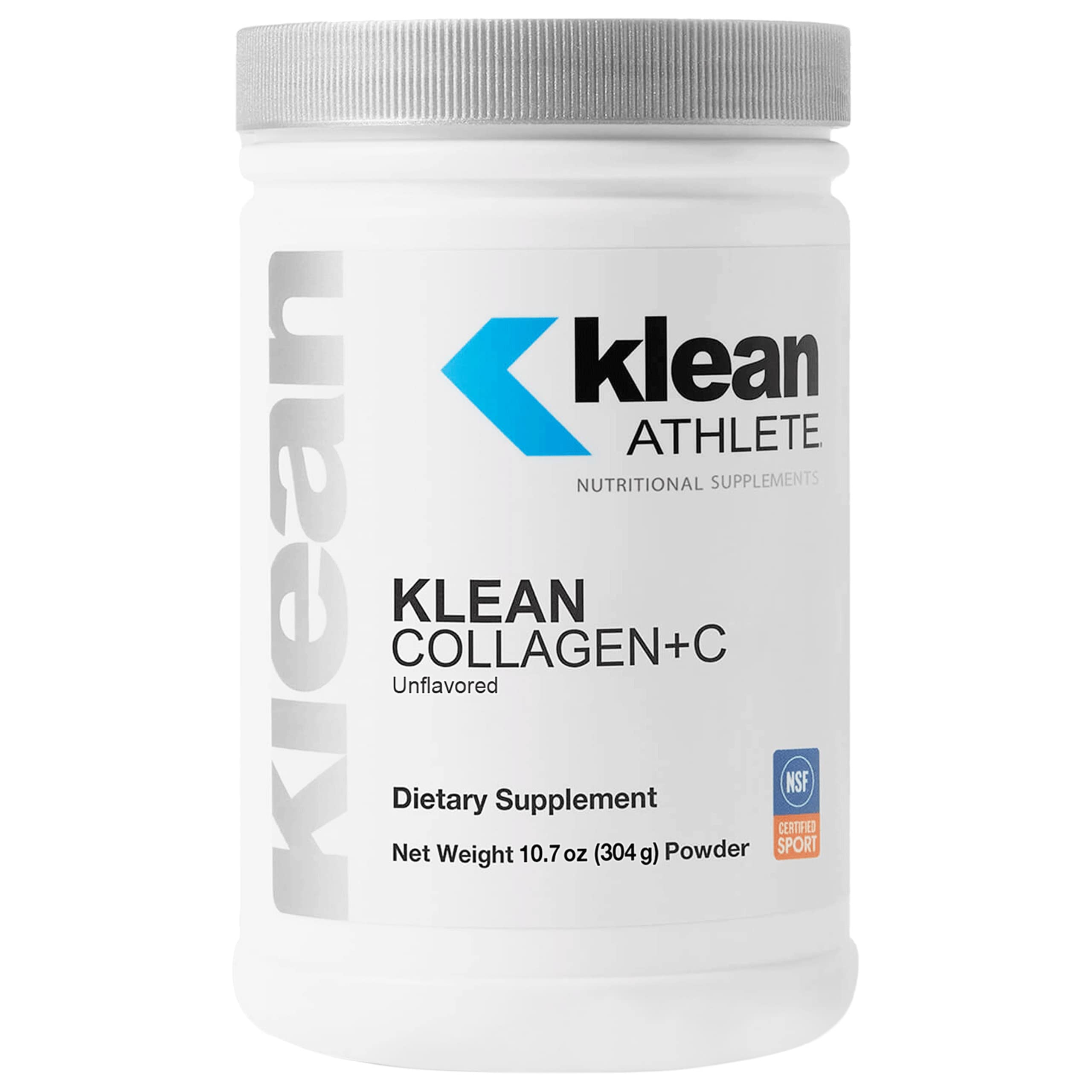 Klean Athlete envase frontal sin sabor, claridad de ingredientes y confianza