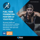 Klean Athlete envase abierto mostrando la tapa y conservación práctica