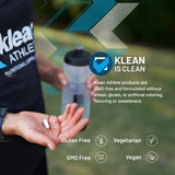 Klean Athlete etiqueta con certificación NSF Certified for Sport visible
