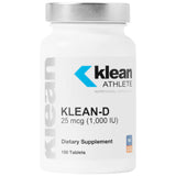Klean Athlete frasco frontal mostrando etiqueta limpia y certificación