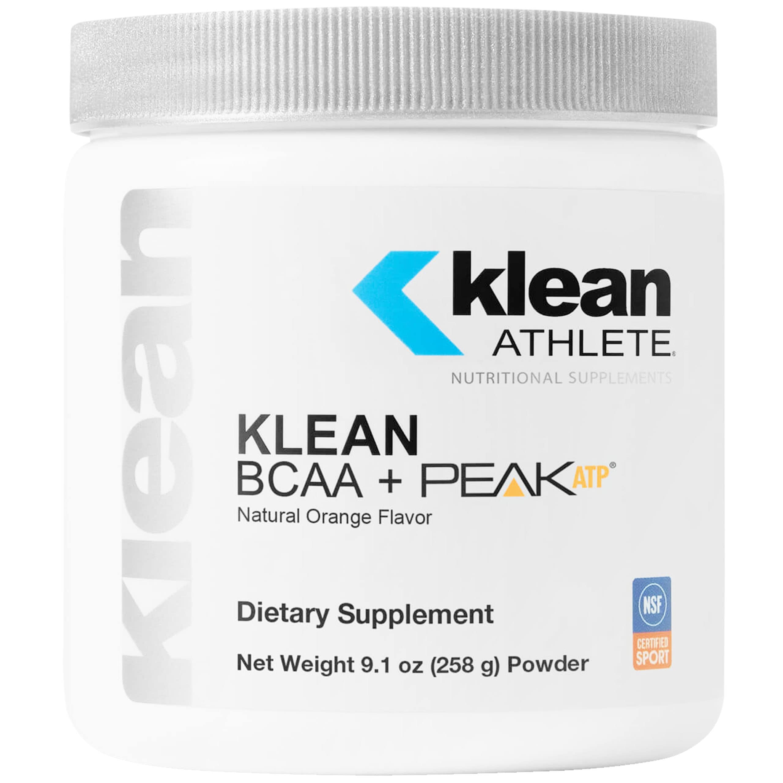 Klean Athlete envase frontal mostrando marca y beneficio de fuerza