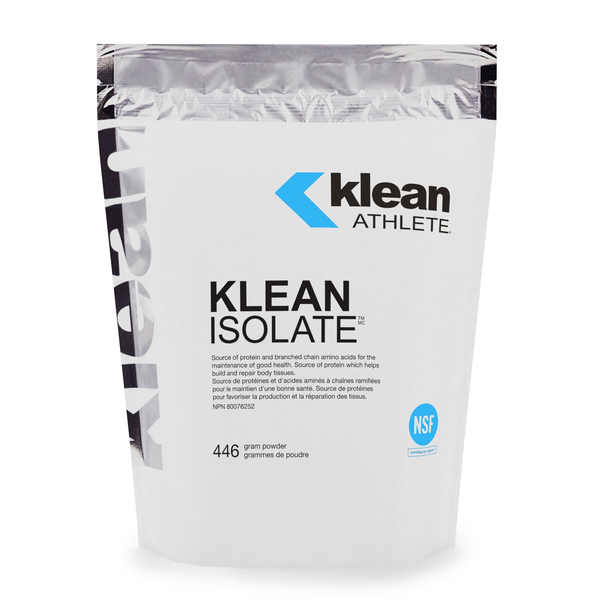 Klean Athlete bote frontal mostrando diseño y tamaño, beneficio claridad de producto