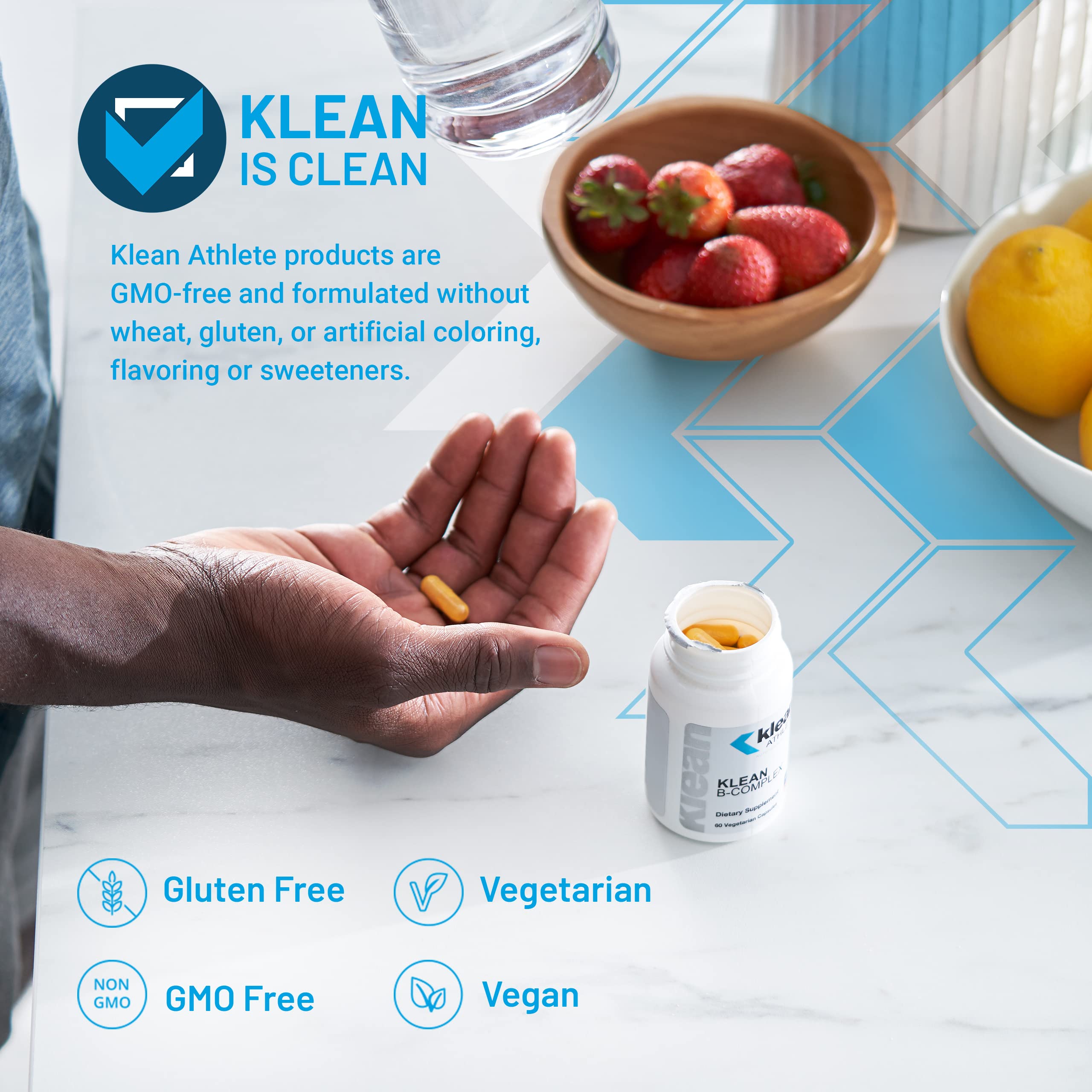 Klean Athlete etiqueta con sello NSF Certified for Sport para confianza
