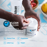 Klean Athlete polvo cercano mostrando textura fina y mezcla fácil