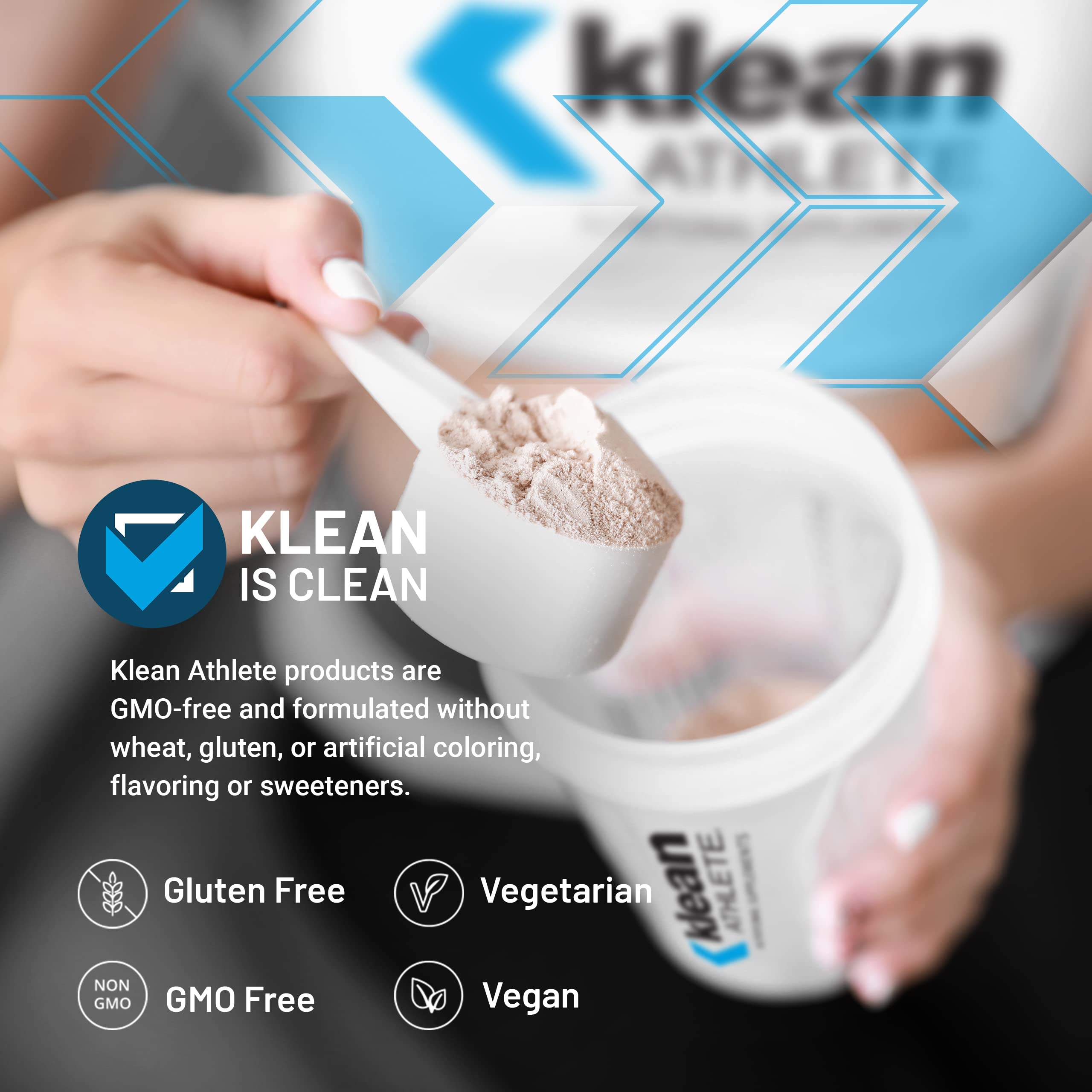 Klean Athlete bebida preparada en vaso, energía antes del entrenamiento