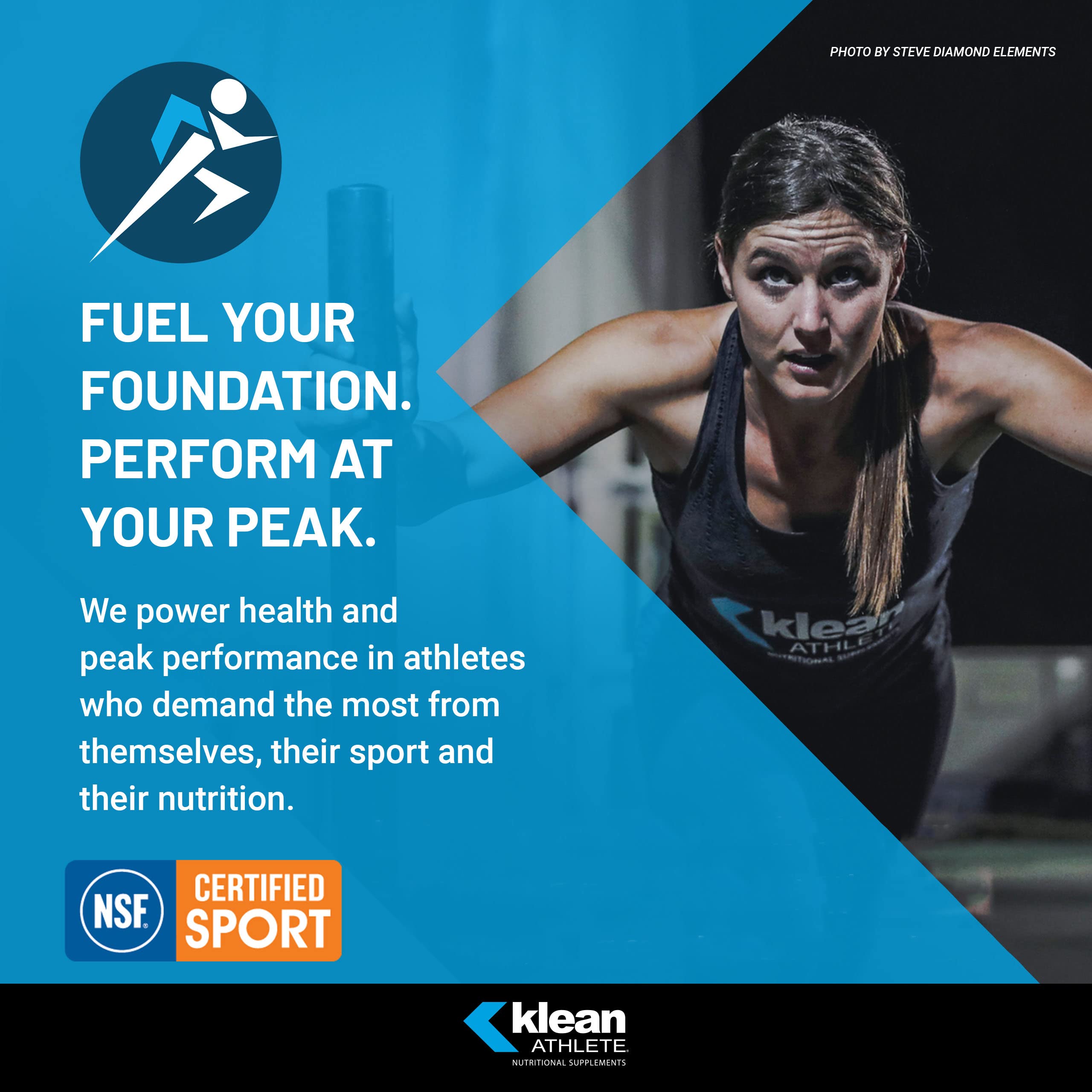 Klean Athlete textura de cápsulas y superficie para ver calidad del producto