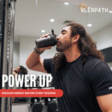 Klerpath estilo de vida Grape Crush atleta disfrutando sabor antes de la sesión