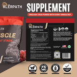 Klerpath mezcla en vaso demostrando solubilidad y sabor Grape Crush refrescante