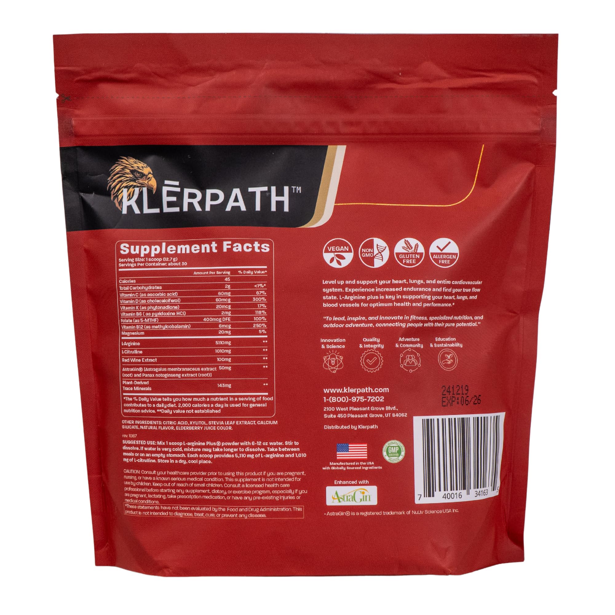 Klerpath textura del polvo fineza visible y fácil disolución