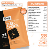 Klova etiqueta de ingredientes destacando mezcla botánica natural