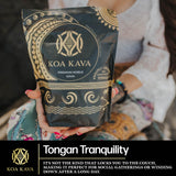 Koa Kava colador con bolsa de kava, método de preparación eficiente