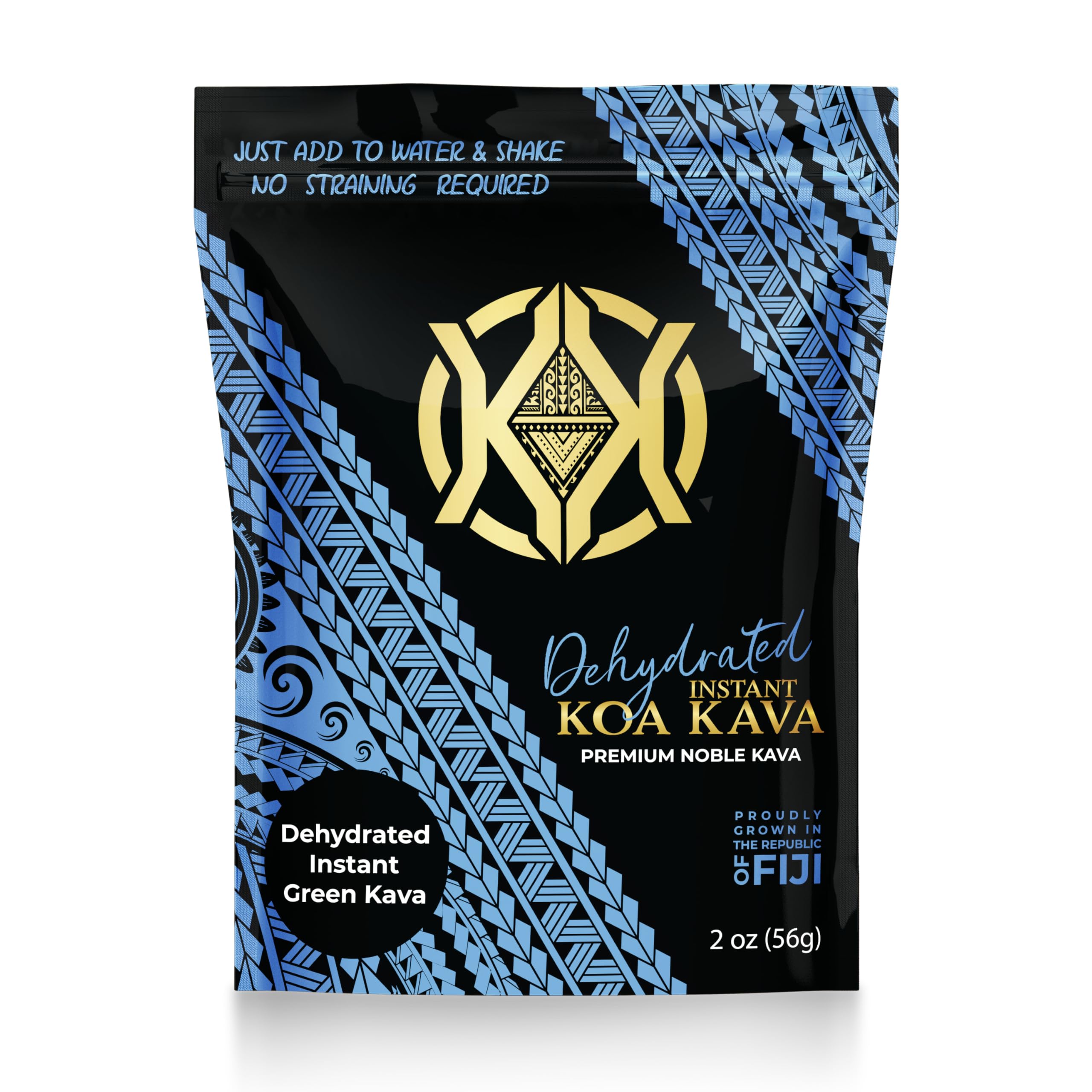 Koa Kava envase frontal mostrando la marca y formato práctico