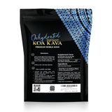 Koa Kava envase abierto mostrando el contenido para servir