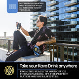 Koa Kava primer plano polvo deshidratado textura fina y mezcla fácil