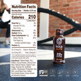 Koia etiqueta nutricional ilustrando 32g proteína y 6g fibra