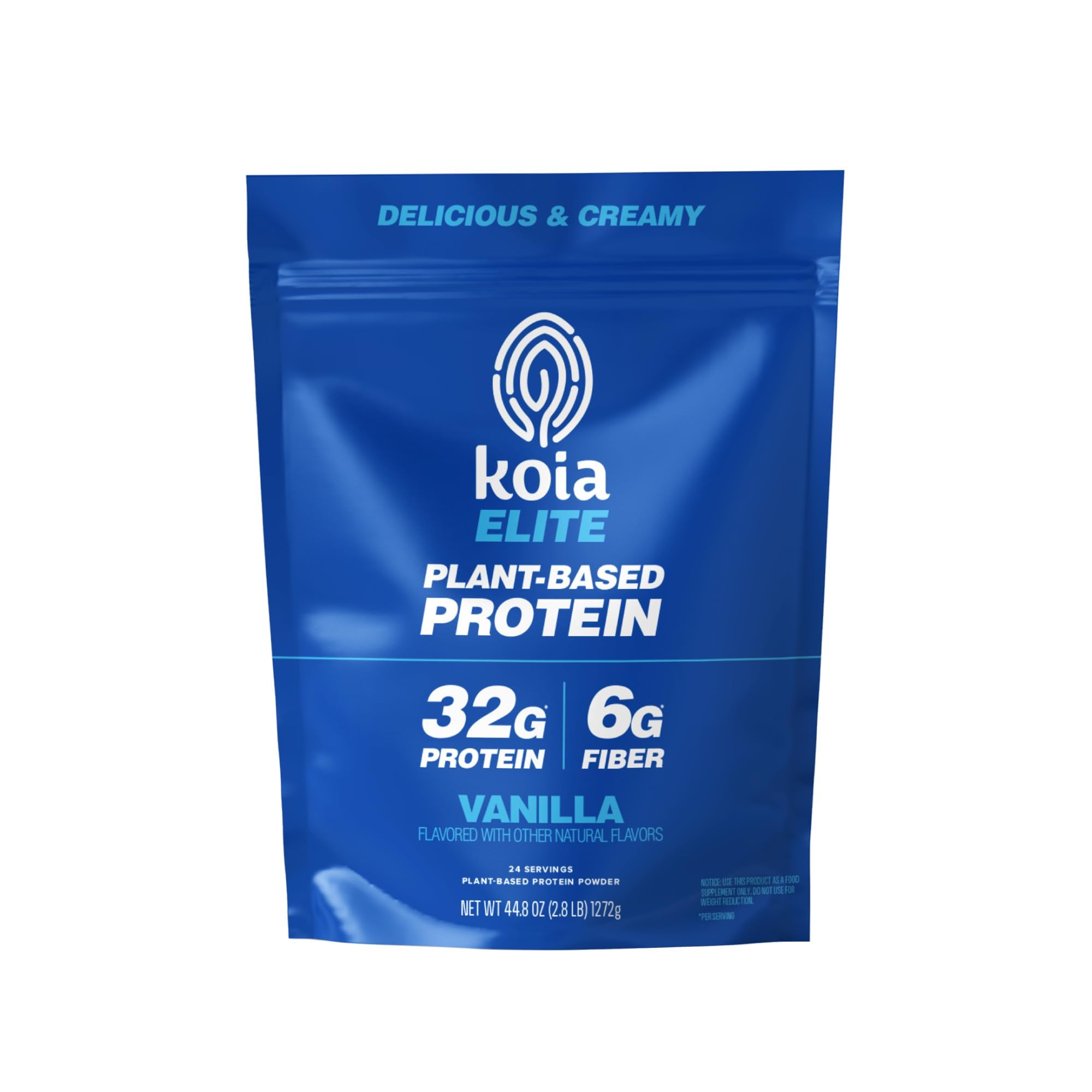 Koia polvo frente mostrando envase y diseño, permite identificar producto y beneficios