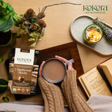 kokora hongos secos cuerpo fructífero, evidencia de ingredientes orgánicos
