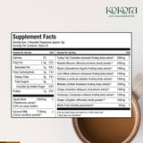kokora polvo textura fina con cacao y coco, mezcla cremosa y fácil disolución