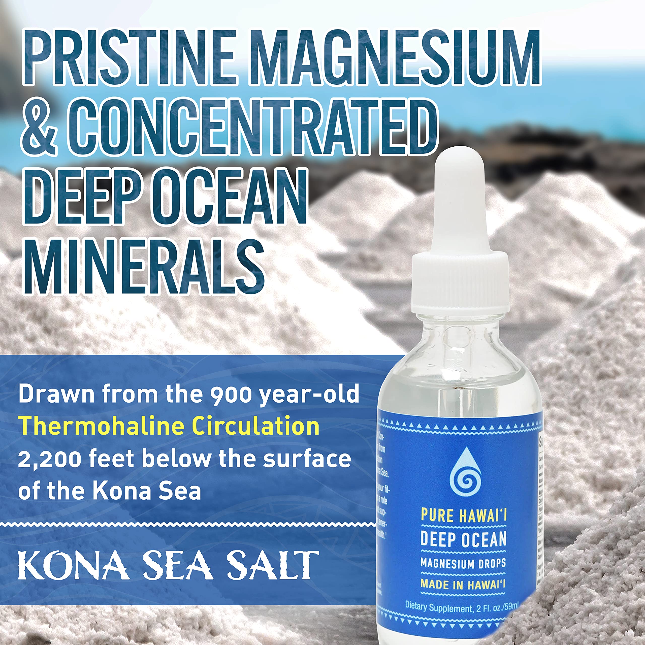 Kona Sea Salt cristalización natural que indica pureza del producto