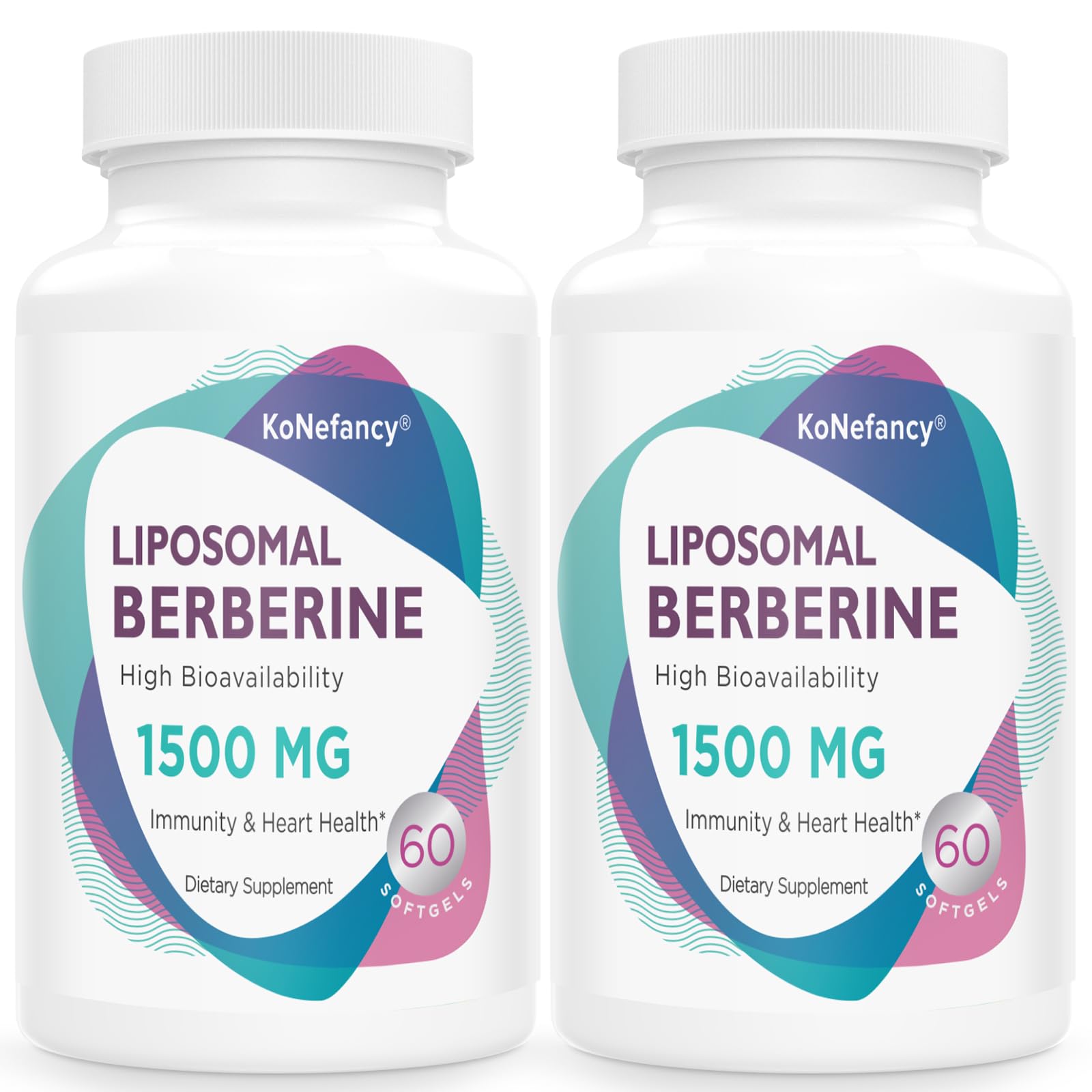 KoNefancy frasco frontal mostrando 120 softgels y diseño del envase para confianza