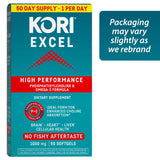 Kori Krill cápsulas abiertas para ver color y astaxantina natural