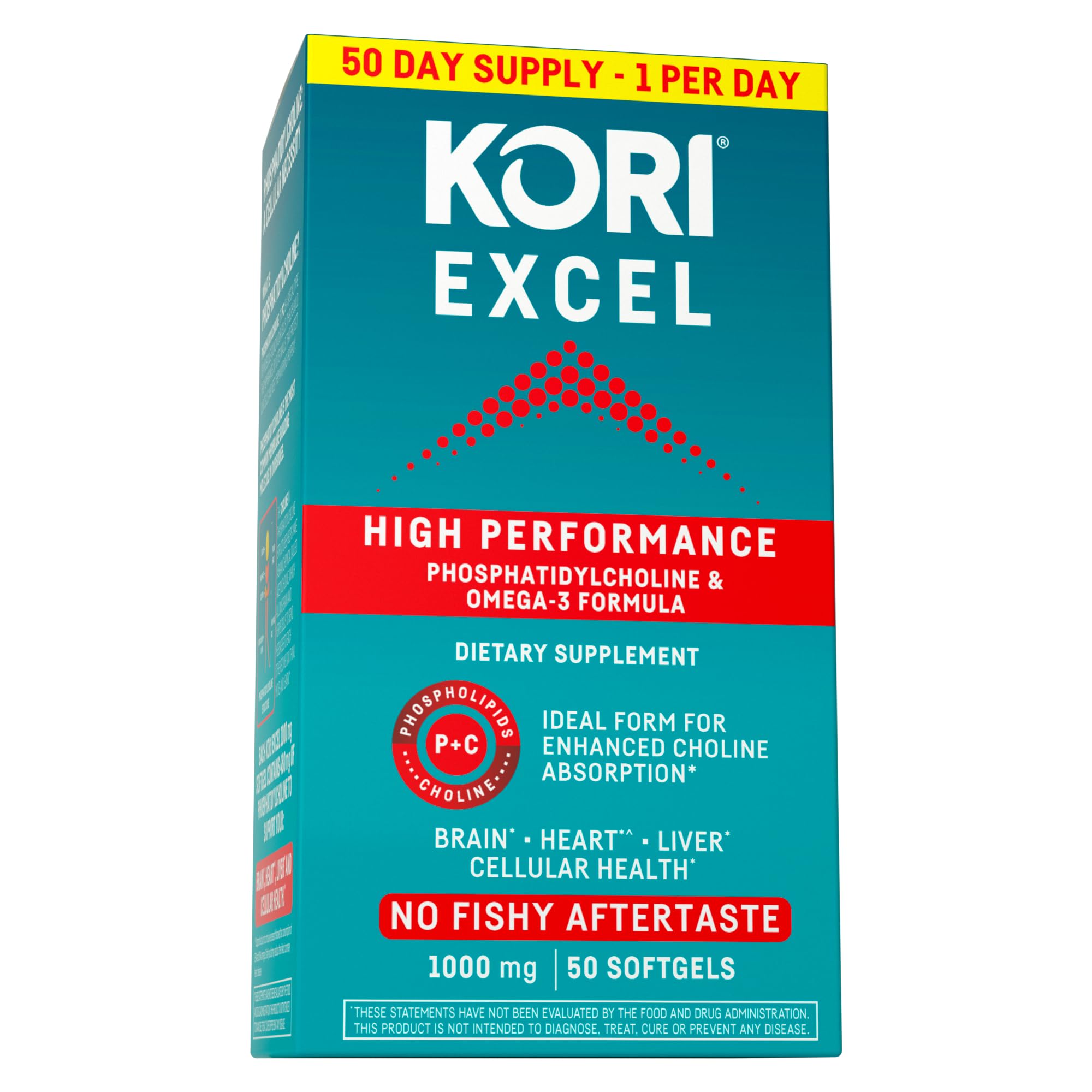 Kori Krill envase frontal mostrando 50 softgels y beneficios de absorción