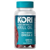 Kori Krill frontal del envase mostrando diseño y beneficio de absorción