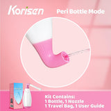 Korisen comparada con mano para visualizar tamaño de viaje y portabilidad