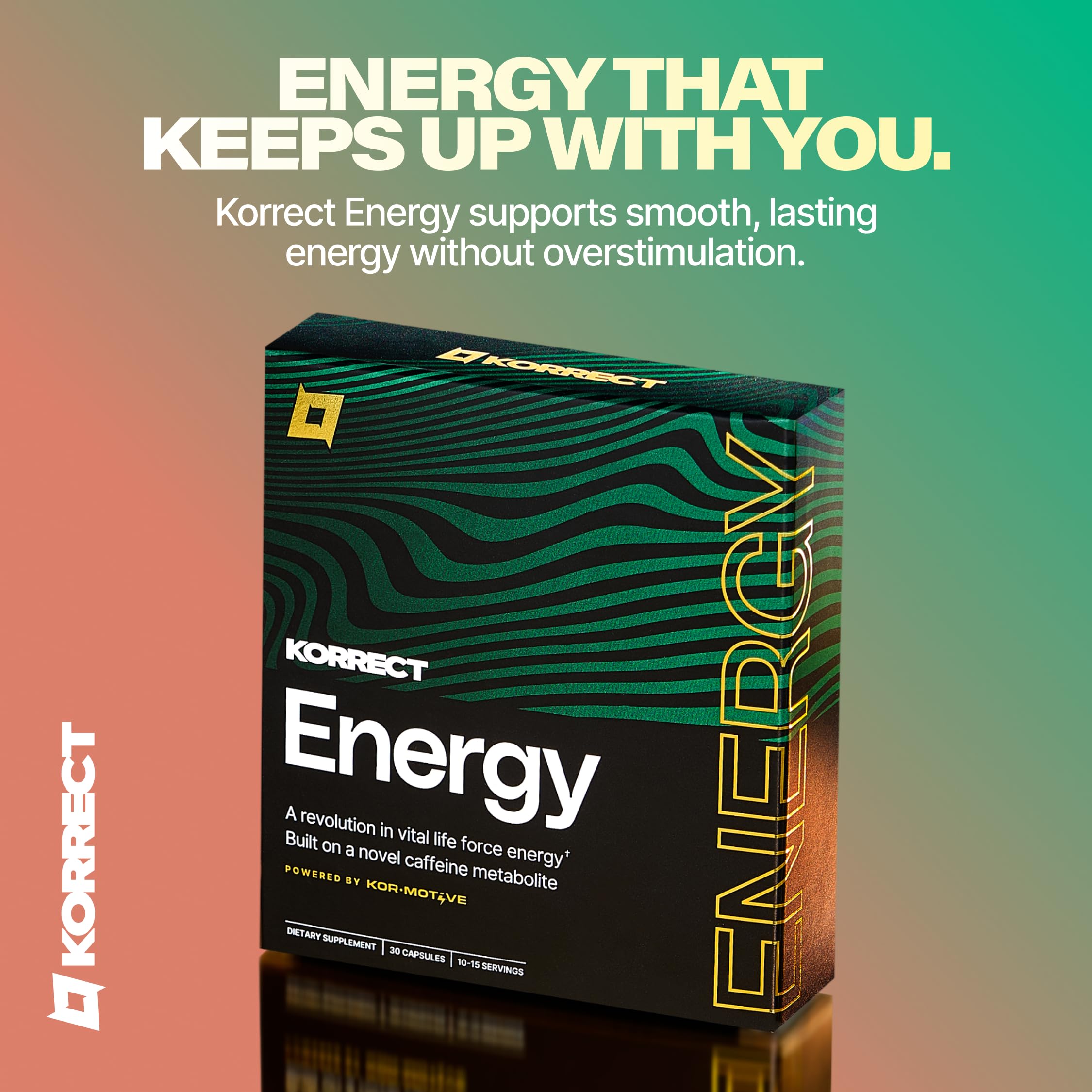 KORRECT LIFE primer plano de cápsula resalta calidad y pureza