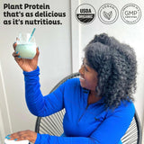 KOS textura del polvo azul con espirulina para mezclas suaves
