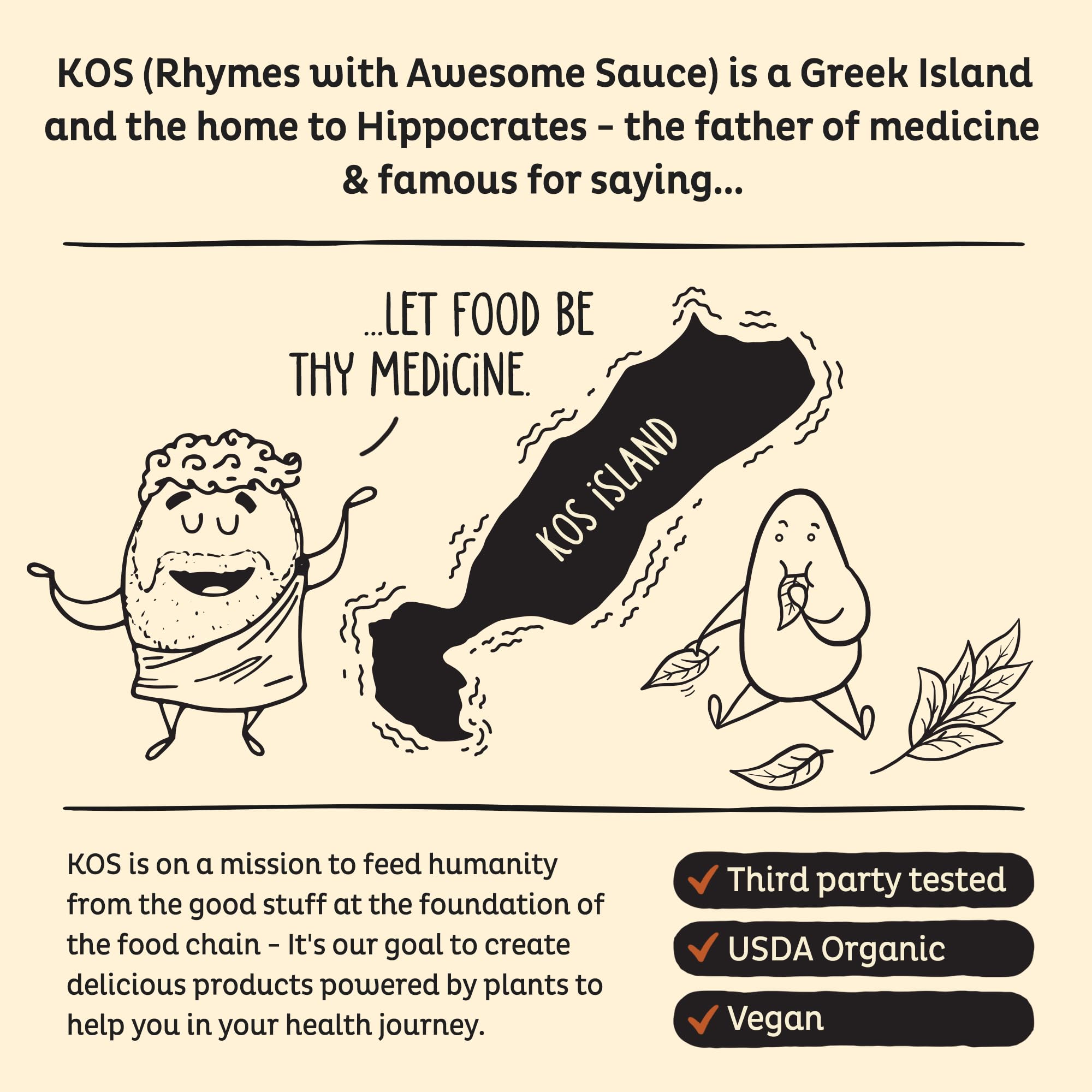 KOS smoothie listo con espinacas y plátano, nutritivo y sabroso