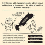 KOS smoothie listo con espinacas y plátano, nutritivo y sabroso